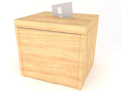 VOTE BOX 3D MODEL Low-poly 3D model