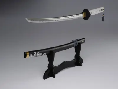 Katana 3D model 4