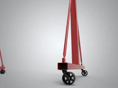 Warehouse Mobile Gantry Crane 3D model