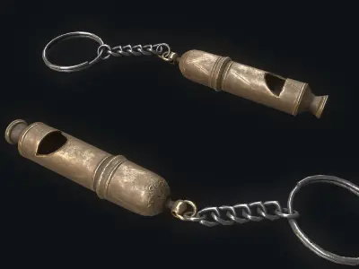 old  Whistle Low-poly 3D model