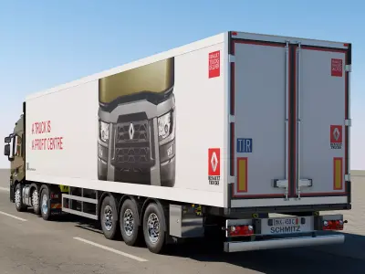 Renault T Range 6X2 3D model