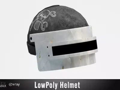 Helmet Low-poly 3D model Low-poly 3D model