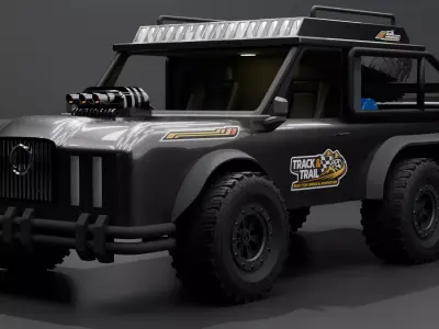 SKR74 High-Poly Cinematic Truck 3D model