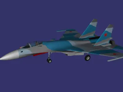 Sukhoi Su 33 Flanker D Free low-poly 3D model