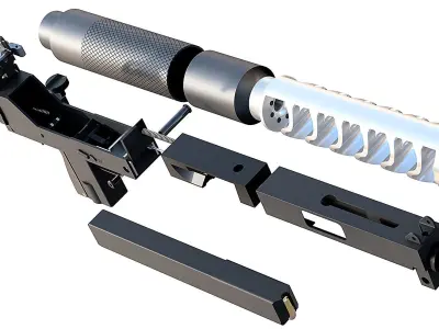 Ingram M10 MAC10 VMAC45 3D model