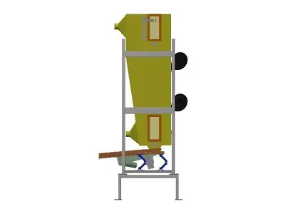 Cooler stacker with bag on top 3D model