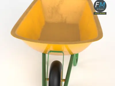 Wheelbarrow 3D model shop