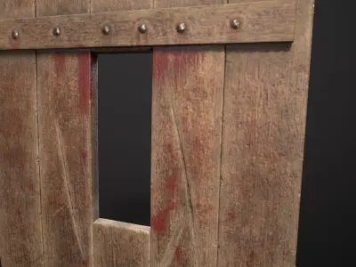 Medieval Mantlet Low-poly 3D model purchase