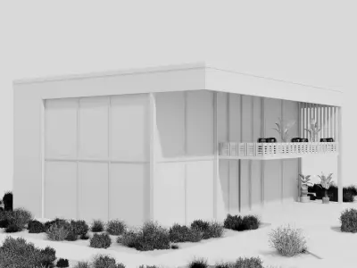 Architecture building 3D model order