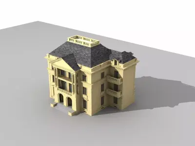 Villa victorian mansion 3D model