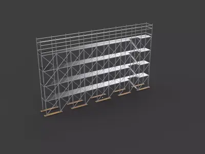 frame system scaffolding 3D model