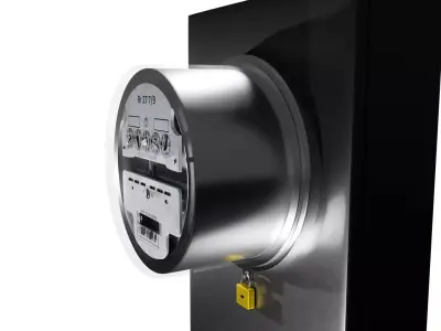 Electrical Meter Low-poly 3D model