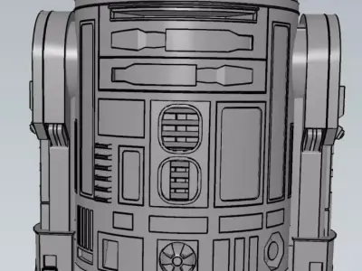 MakeIT R2-D2 Artoo-Detoo Star Wars Character Robot 3D Model  3D model