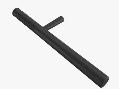 Police Baton Low-poly 3D model