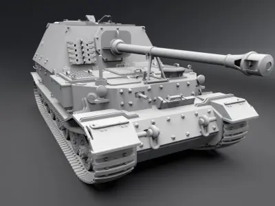 Elefant Destroyer Scale model 3D print model