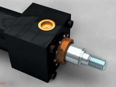 Hydraulic Cylinder 3D model