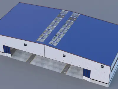 Hangar 3D model 2