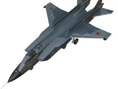 Yakovlev Yak-141 Low-poly 3D model