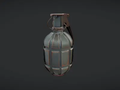 Military hand grenade 3D model