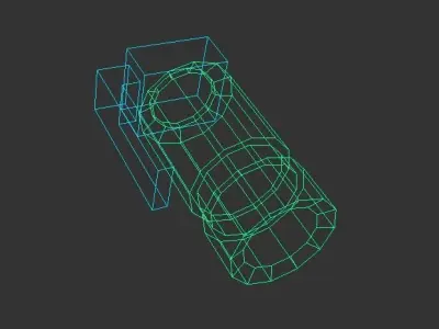 FBG7 flash Grenade Free low-poly 3D model