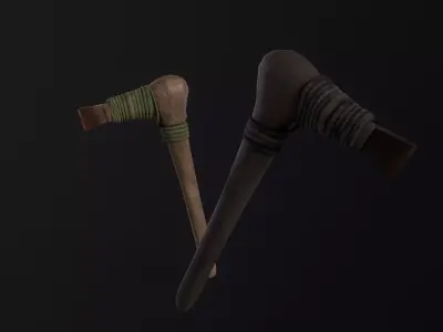Axe of Otzi - A Copper Age Tool Low-poly 3D model