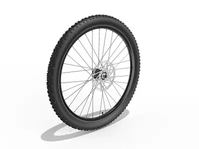 Bicycle Front and Back Wheel 27-5 inch 3D model