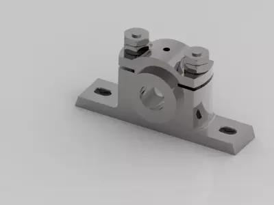  High-Quality Pedestal Bearing 3D Model  3D model