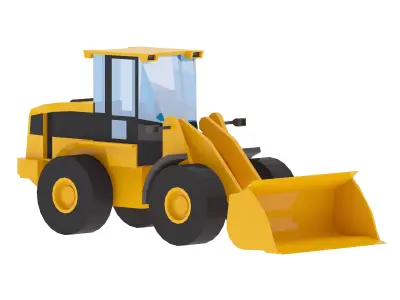 Loader Construction 294L Simplified Low-poly 3D model