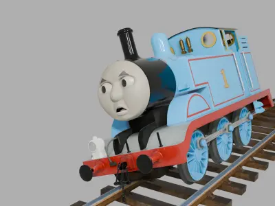 Thomas and friend Big World Big Adventures CGI 3D RIGGED Free 3D model