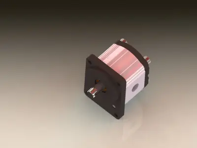 Hydraulic pump 3D model buy