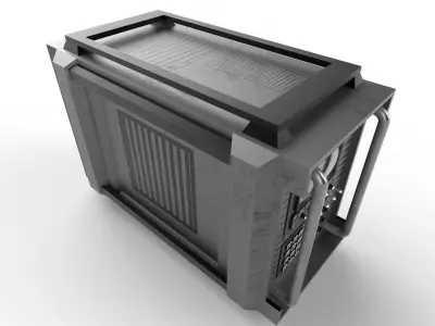 Military Radio Model 03 Low-poly 3D model