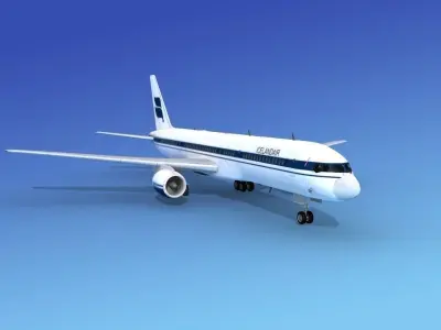 Boeing 757-200 Iceland Air 3D model
