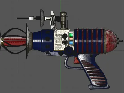 SPACE CARTOON BLASTER 3D model