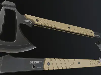 Gerber Downrange Tomahawk Low-poly 3D model
