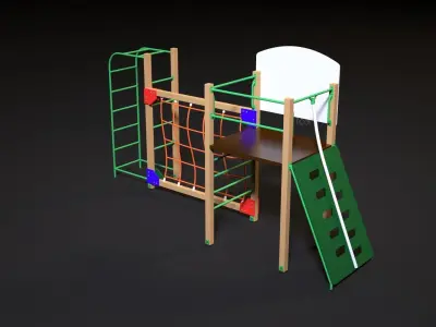 Sports complex 12 3D model
