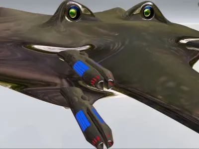 sci-fi drone Free low-poly 3D model from CGTrader