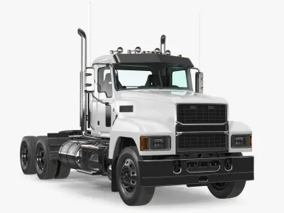 2025 Cab and Chassis Truck White  purchase 3D model