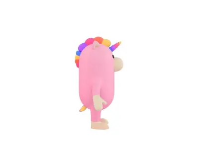 Unicorn Character 3D model