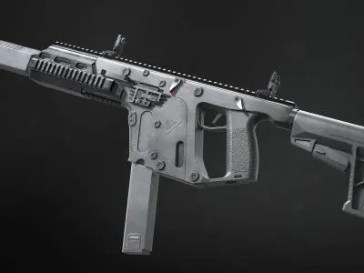 Kriss Vector SMG Low-poly 3D model purchase