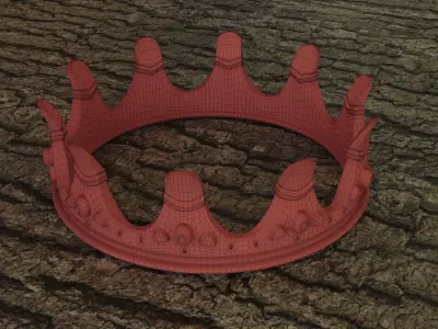 Crown golden 3D model