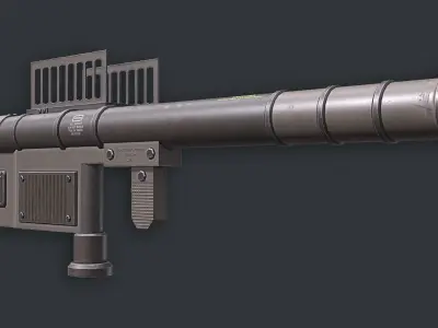 Rocket Launcher Game Ready 3   Low-poly 3D model
