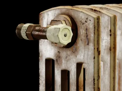 Rusty Radiator Free low-poly 3D model