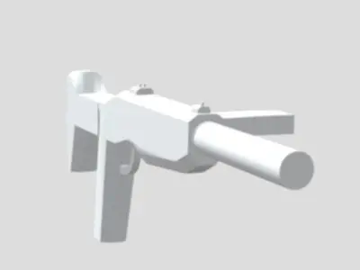 Machine-gun 3styles Free 3D model