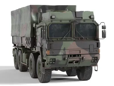 Rheinmetall MAN Military Truck UTF WLS Low-poly 3D model