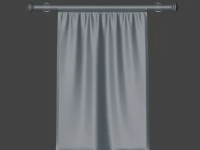 3d Flag 3D model Low-poly 3D model hanging 3D model