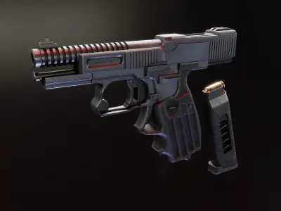 Shevchenko PSh4 Low-poly 3D model