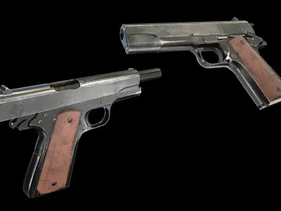 Colt M1911 Low-poly 3D model purchase