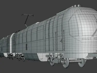Passenger EMU exterior 3D model