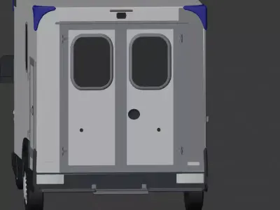 Ambulance Sprinter DUTCH Low-poly 3D model