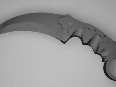 karambit knife -Artistry 3D  Free low-poly 3D model